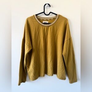 Madewell Mustard Yellow Crewneck Sweatshirt